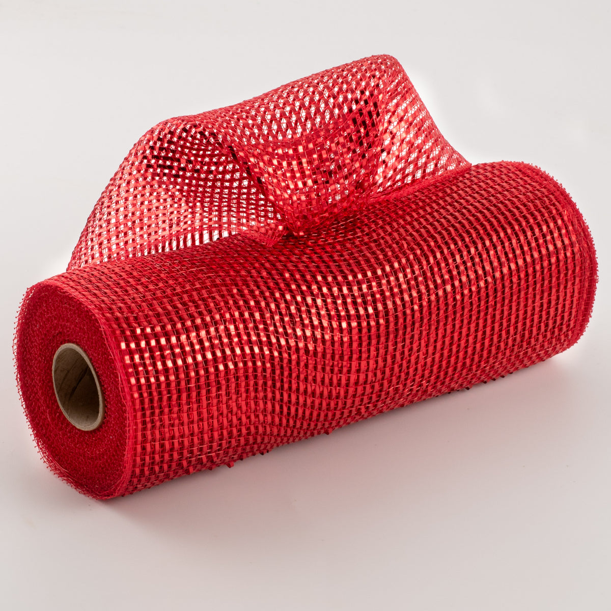 10" Poly Mesh Roll: Red with Deluxe Wide Red Foil Item Number: RE134124