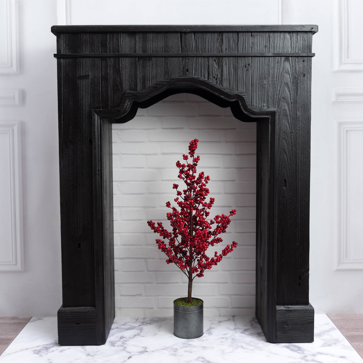 28" Potted Red Berries Tree Lifestyle Photo