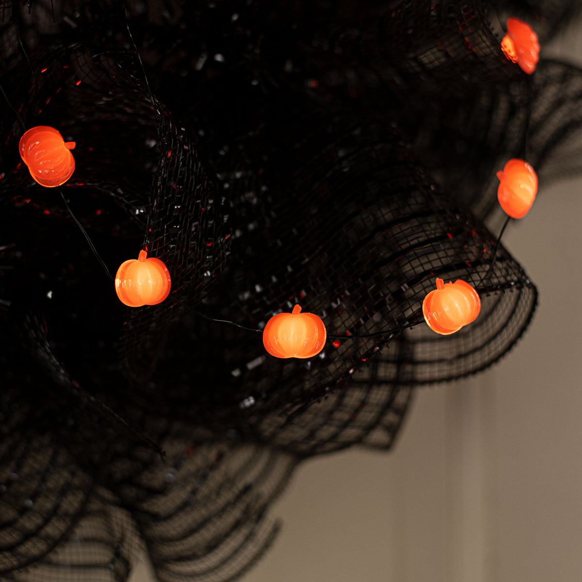 Pumpkin Battery String Lights Lifestyle Photo