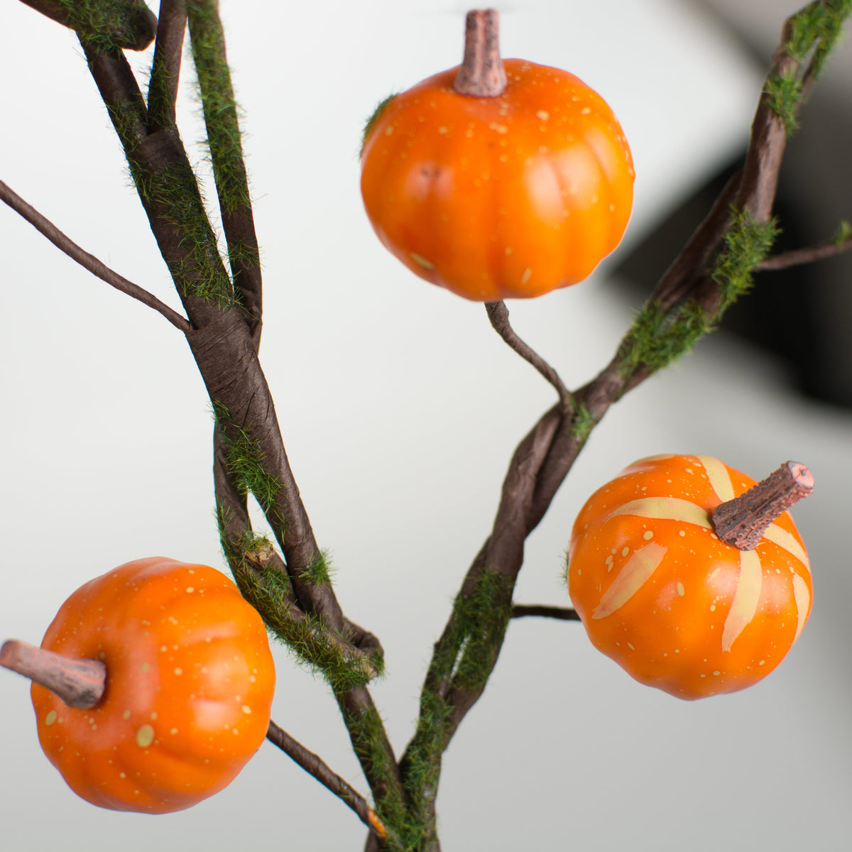 29" Pumpkin Branch Spray: Orange detail photo 3