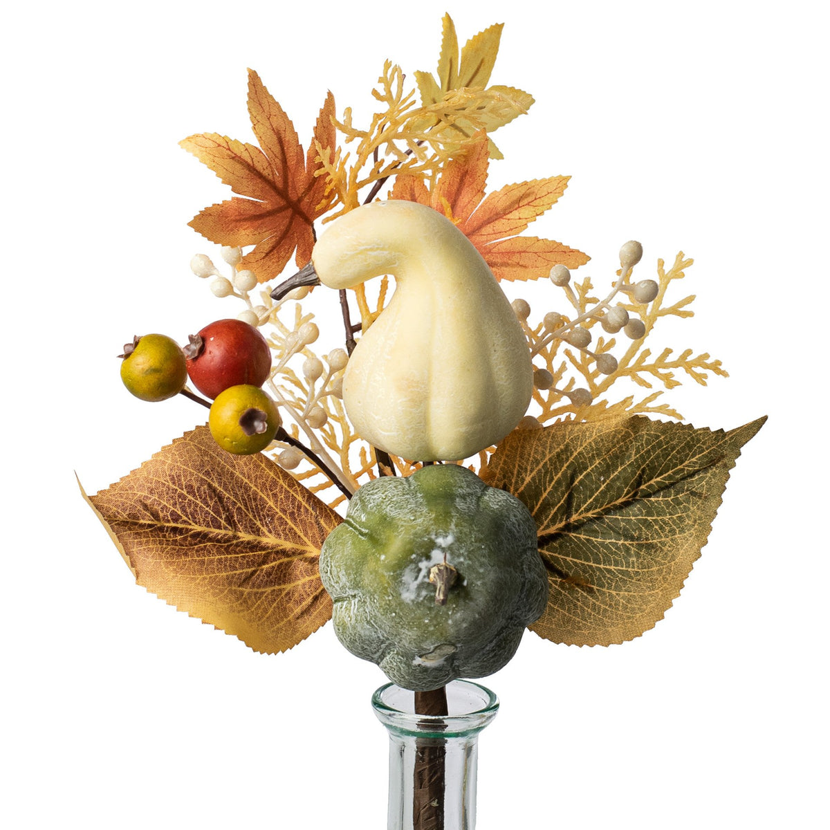 13" Pumpkin, Gourd, Berry, Leaves Pick: Fall Item Number: 188328