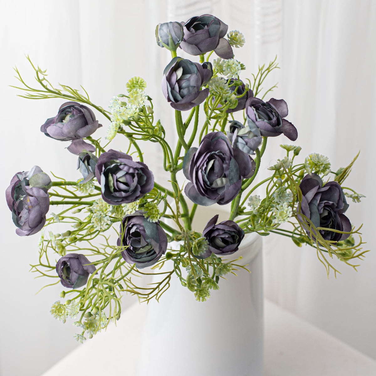 14" Ranunculus Bundle: Dark Blue Item Number: 2220074DB