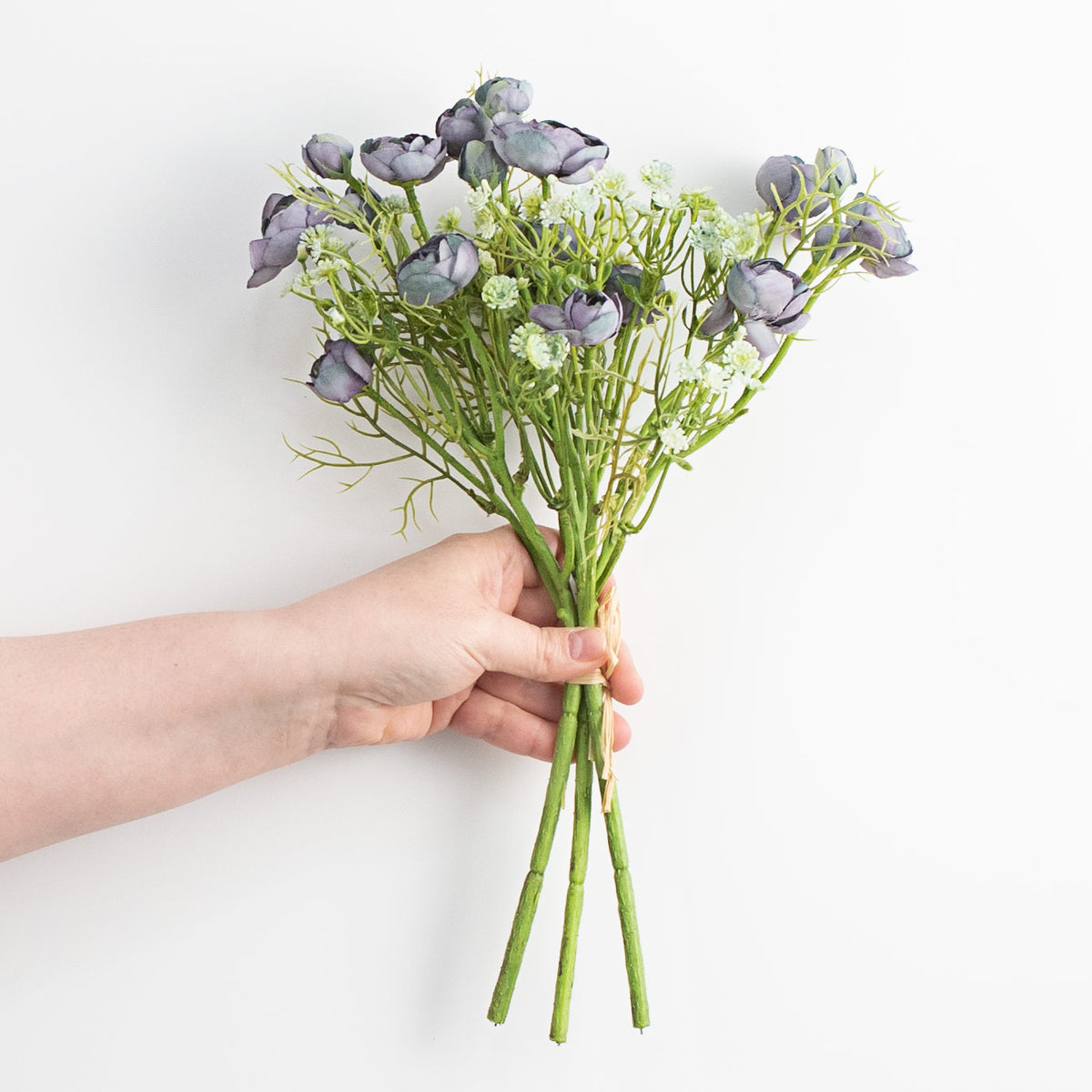14" Ranunculus Bundle: Dark Blue detail photo 3