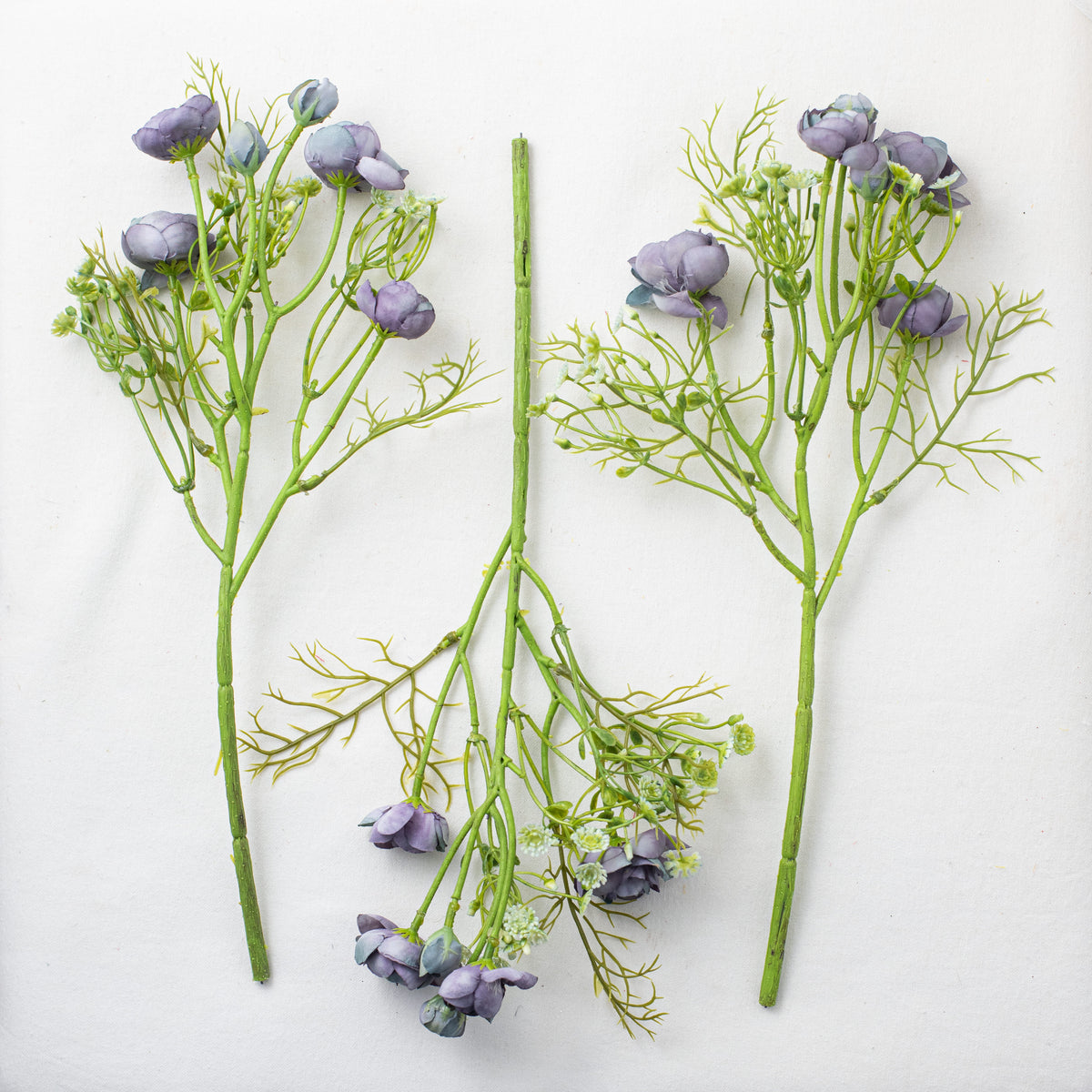 14" Ranunculus Bundle: Dark Blue detail photo 4
