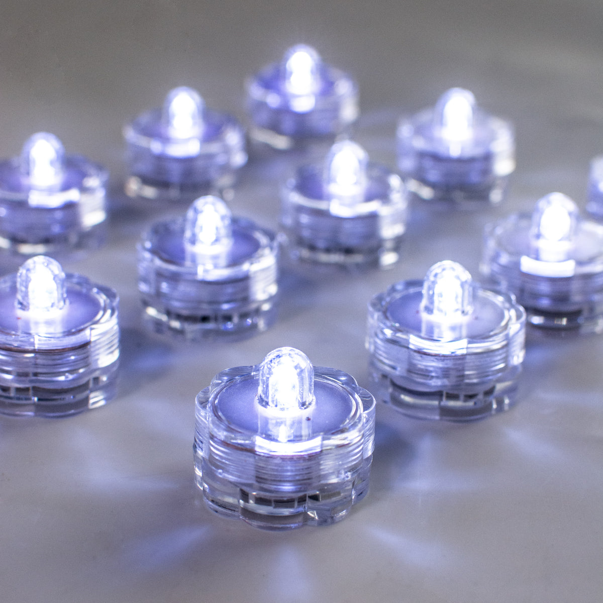 Round Underwater Floral Lights (12) Item Number: 5726
