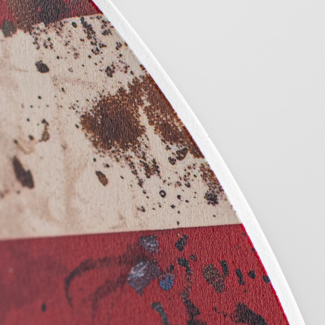 10.5" Round Waterproof Accent: American Flag Eagle detail photo 3