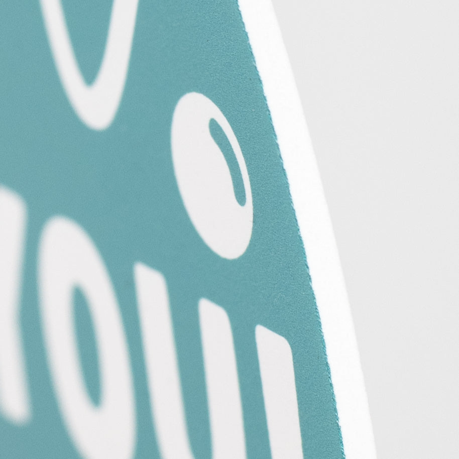 9.4" Round Waterproof Sign: Nice To Sea You detail photo 3