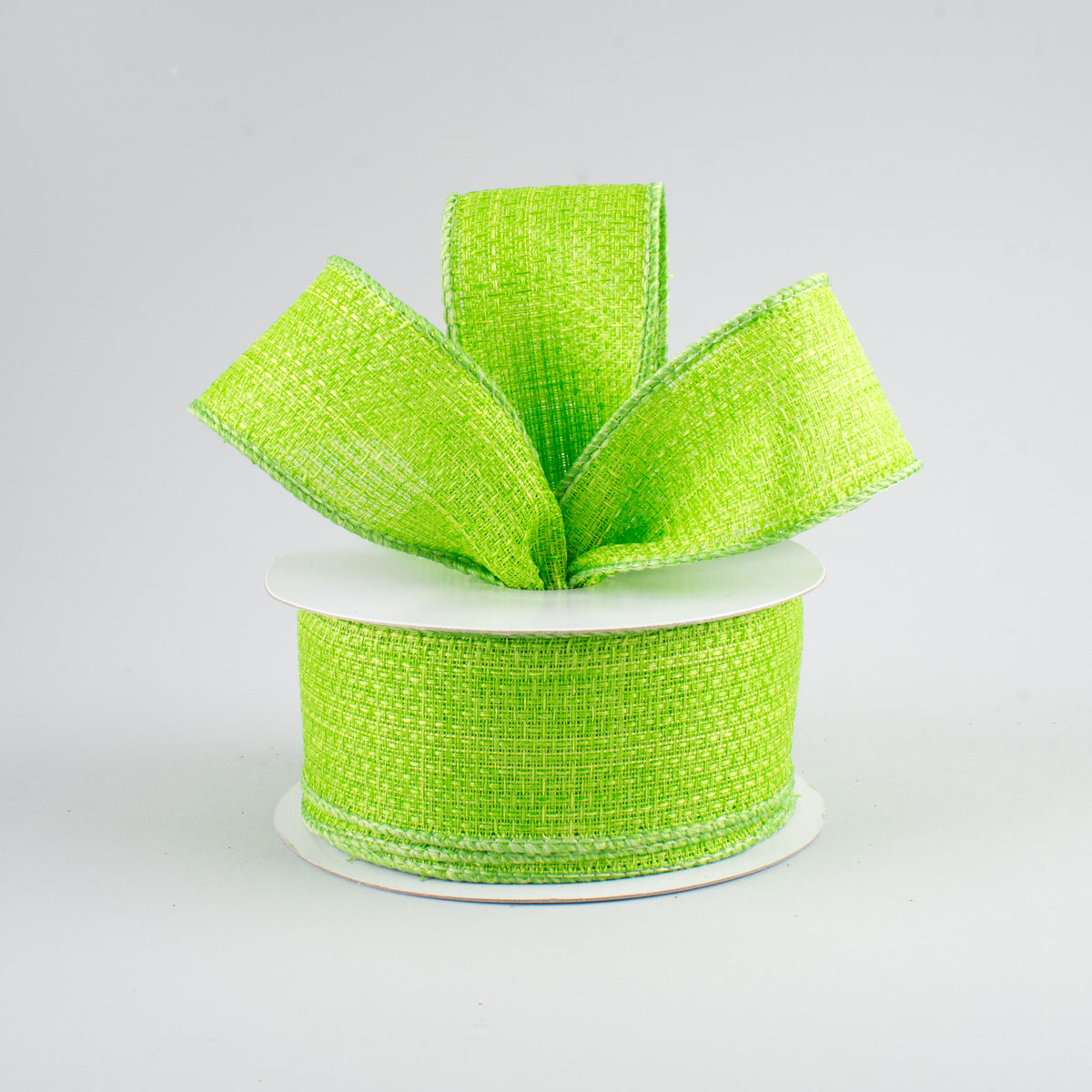 1.5" Royal Canvas Ribbon: Fresh Green (10 Yards) Lifestyle Photo