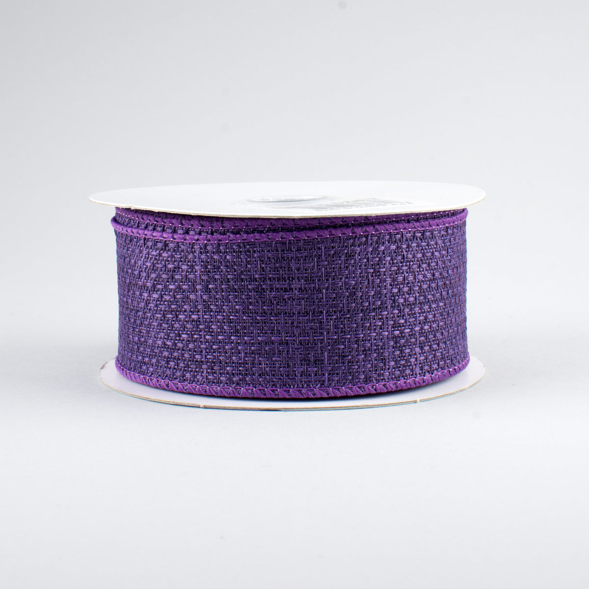 1.5" Royal Faux Burlap Ribbon: Purple (10 Yards)