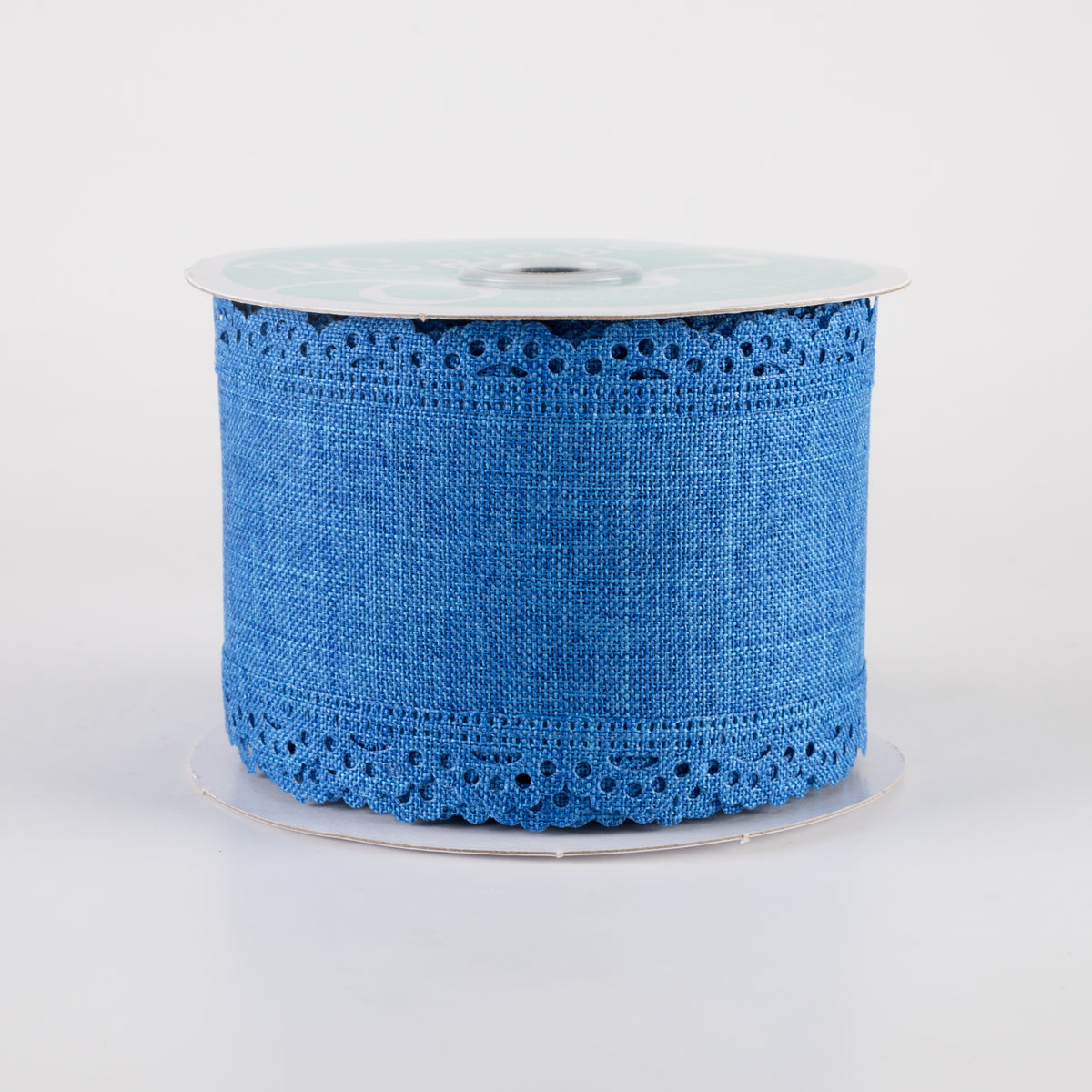 2.5" Scalloped Edge Ribbon: Royal Blue (10 Yards)