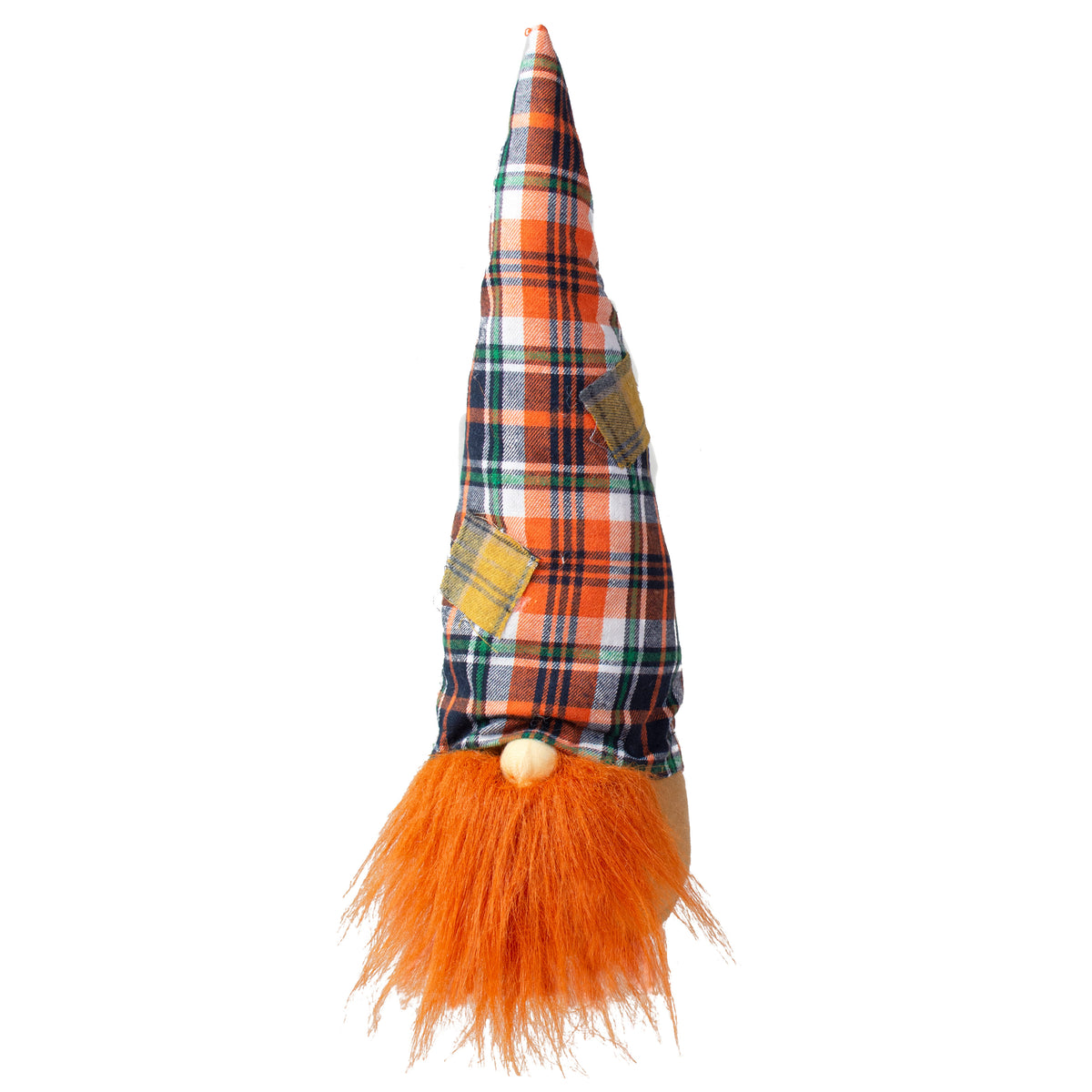 16" Scarecrow Plaid Fall Gnome Item Number: 56730OR