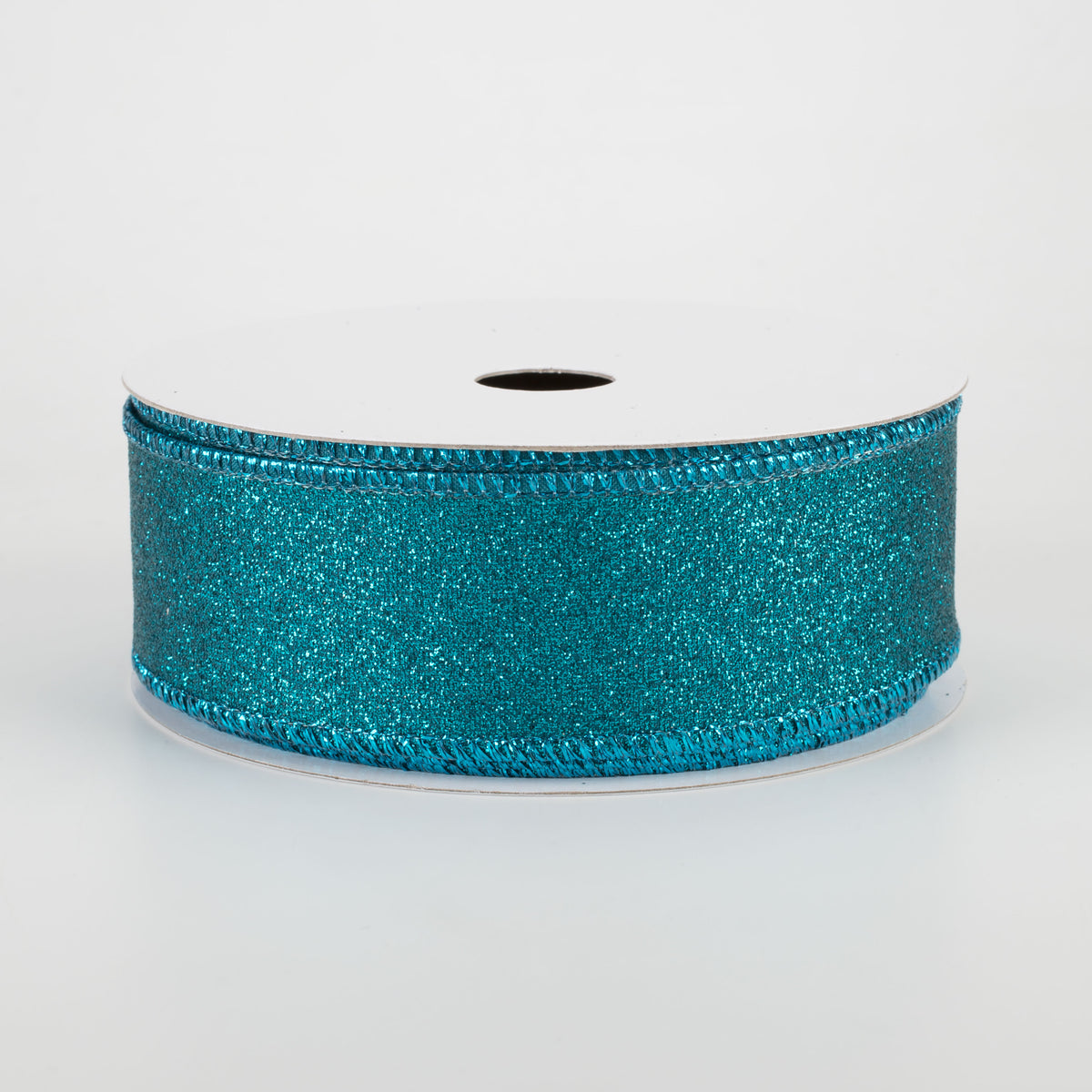 1.5" Shimmer Glitter Ribbon: Teal (10 Yards)