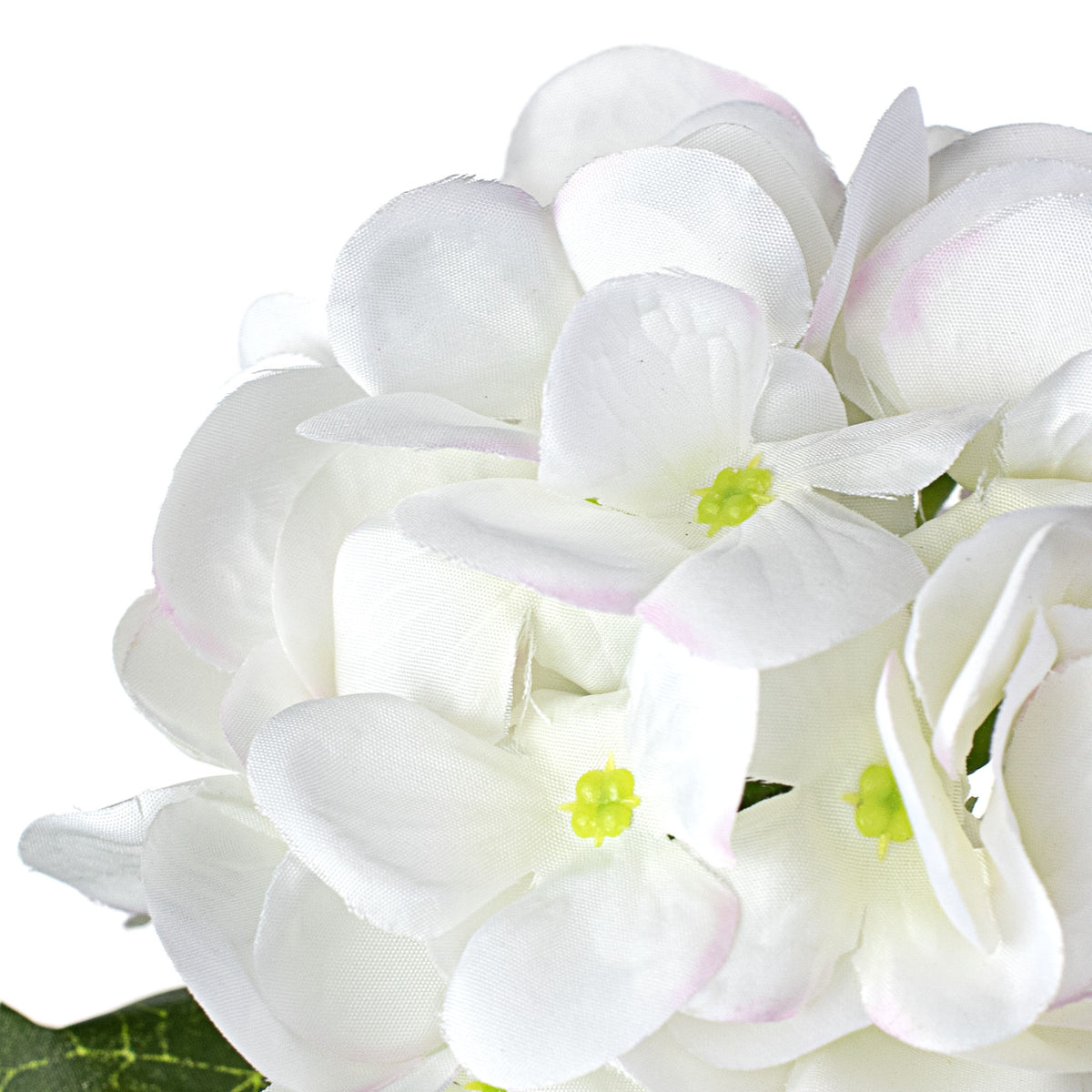 12" Silk Hydrangea Stem: White Lifestyle Photo