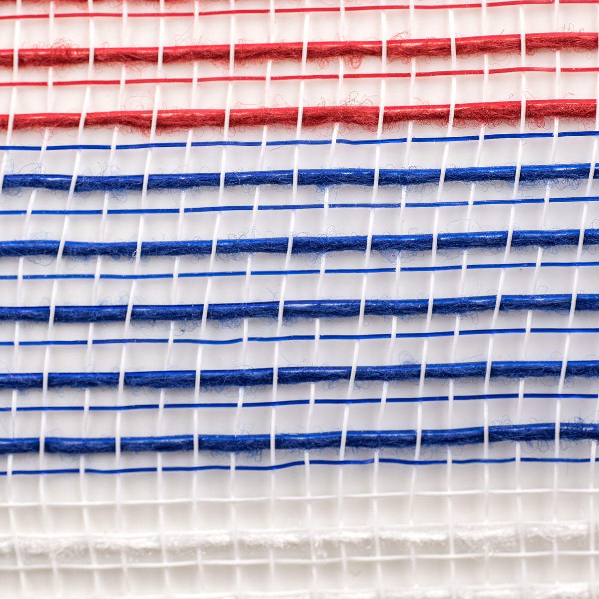10" Small Stripe Fabric Mesh: Red, White, Blue detail photo 3