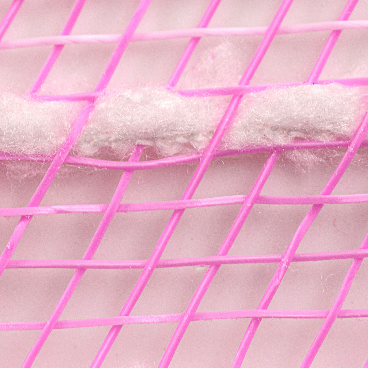 10" Snowdrift Deco Mesh: Pink & White detail photo 3