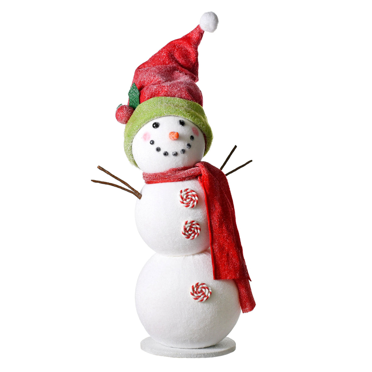 20" Snowman Decoration: Red & Green Item Number: 85181RWG