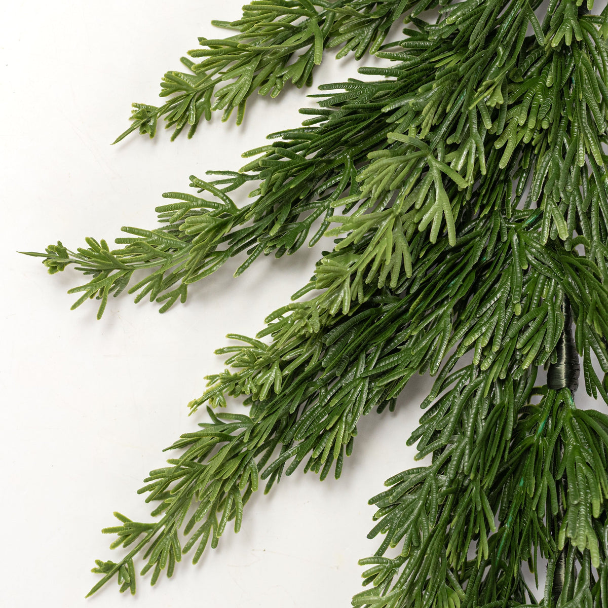 6' Soft Touch Cypress Garland: Evergreen detail photo 3
