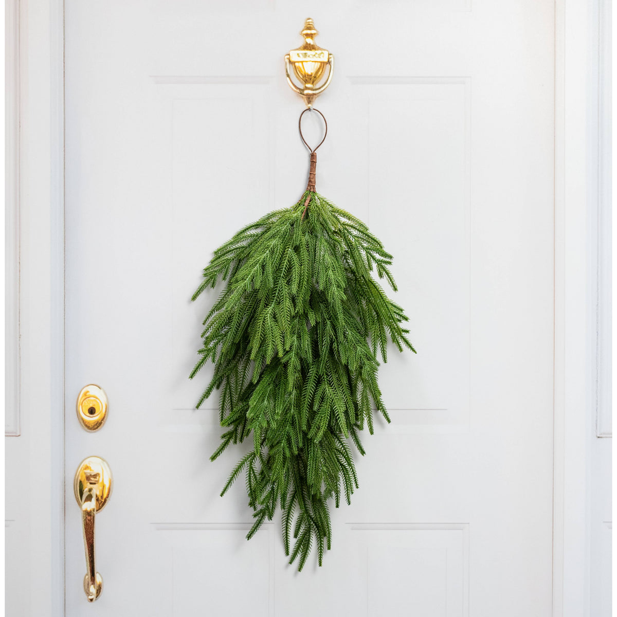 28" Soft Touch Evergreen Fraser Fir Teardrop Lifestyle Photo