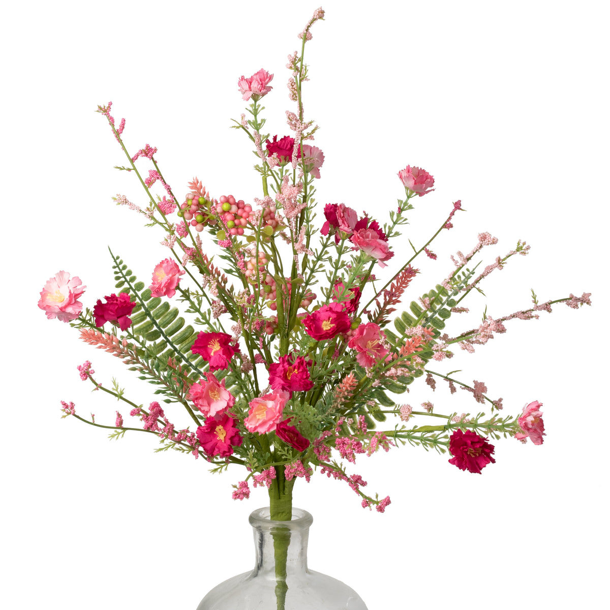 20" Spring Mini Flower Spray: Pink & Fuchsia Item Number: 64847-PKBTY