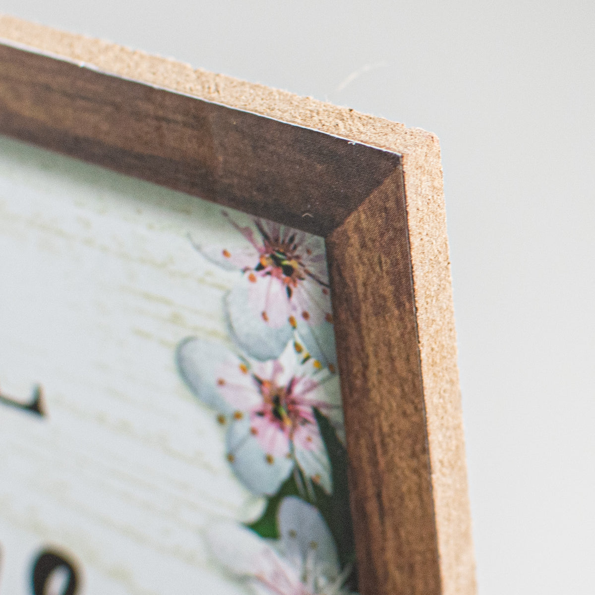 10" Square Wooden Sign: Always Be With You detail photo 3