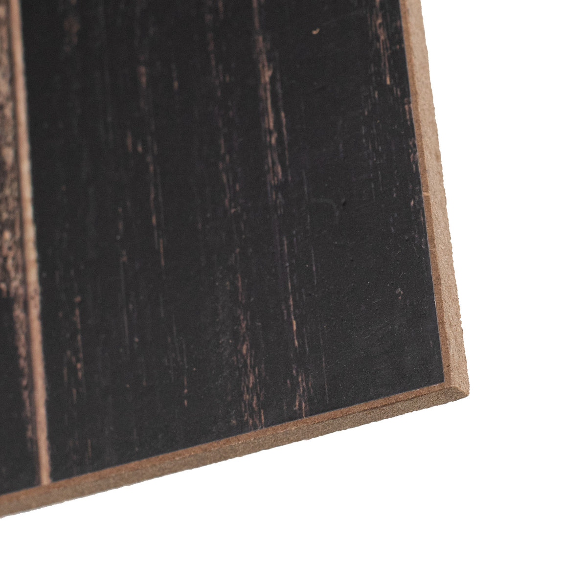 10" Square Wooden Sign: Blank Antique Black detail photo 3