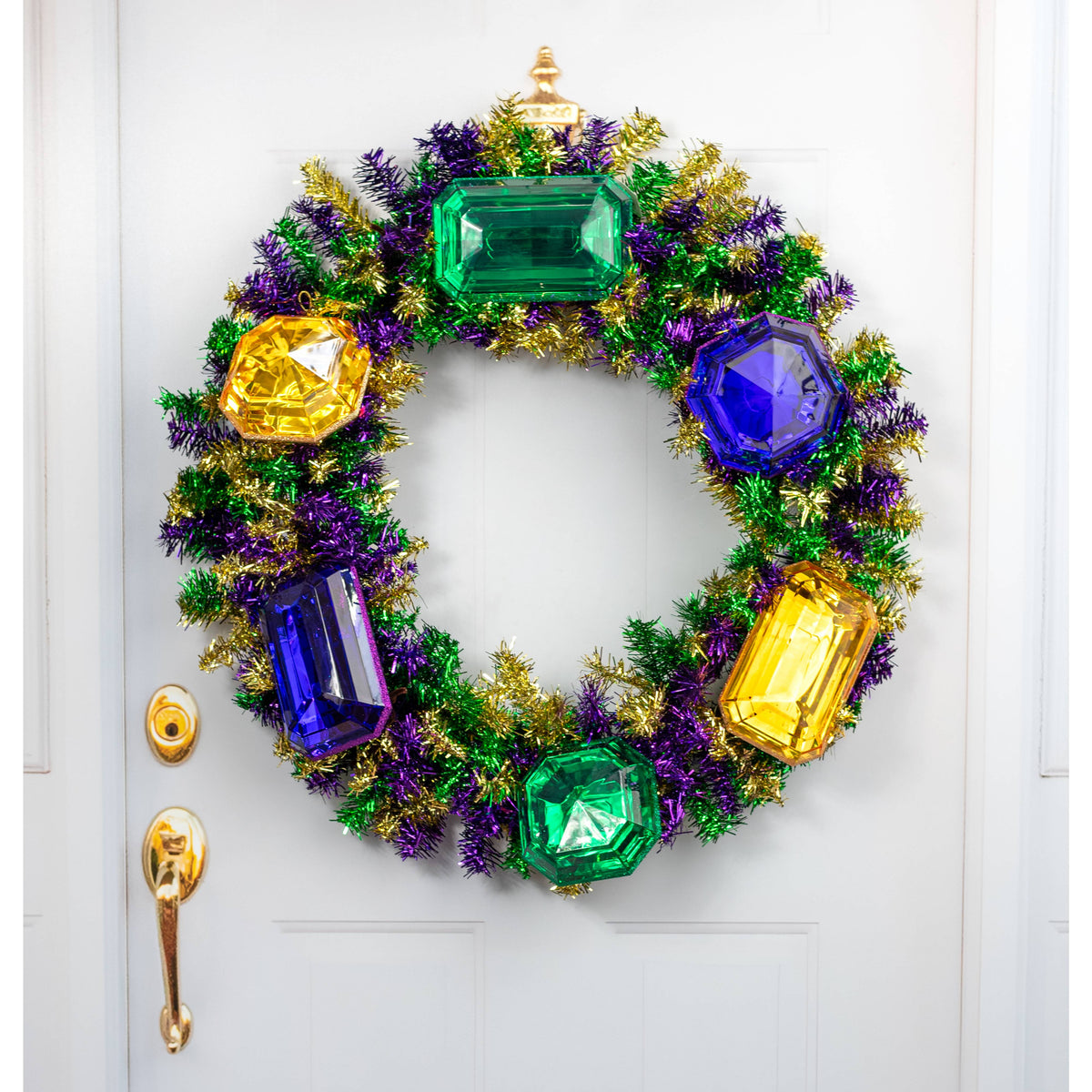 7.75" Tall Jewel Gem Ornament: Emerald Green Lifestyle Photo
