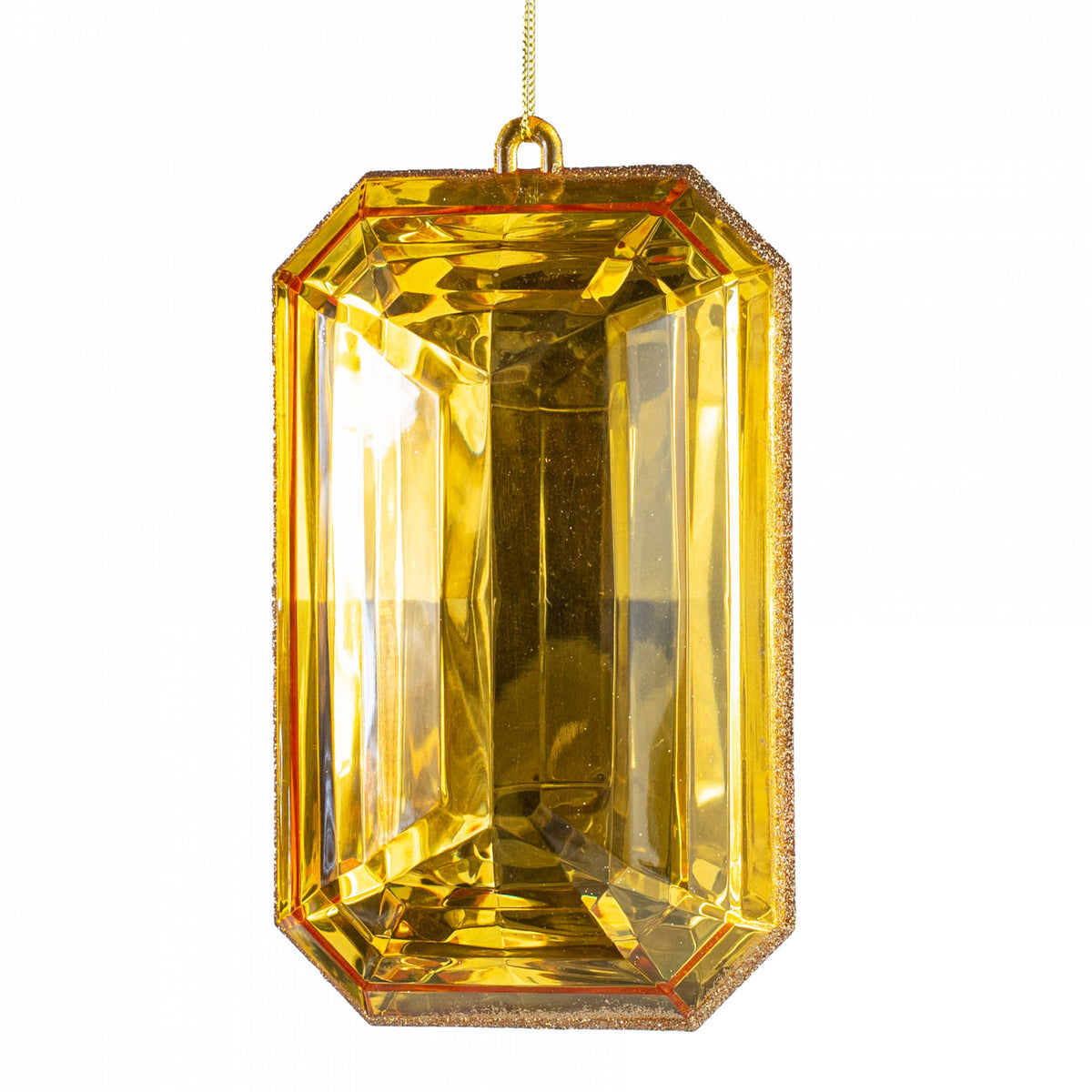 7.75" Tall Jewel Gem Ornament: Gold Item Number: 185355