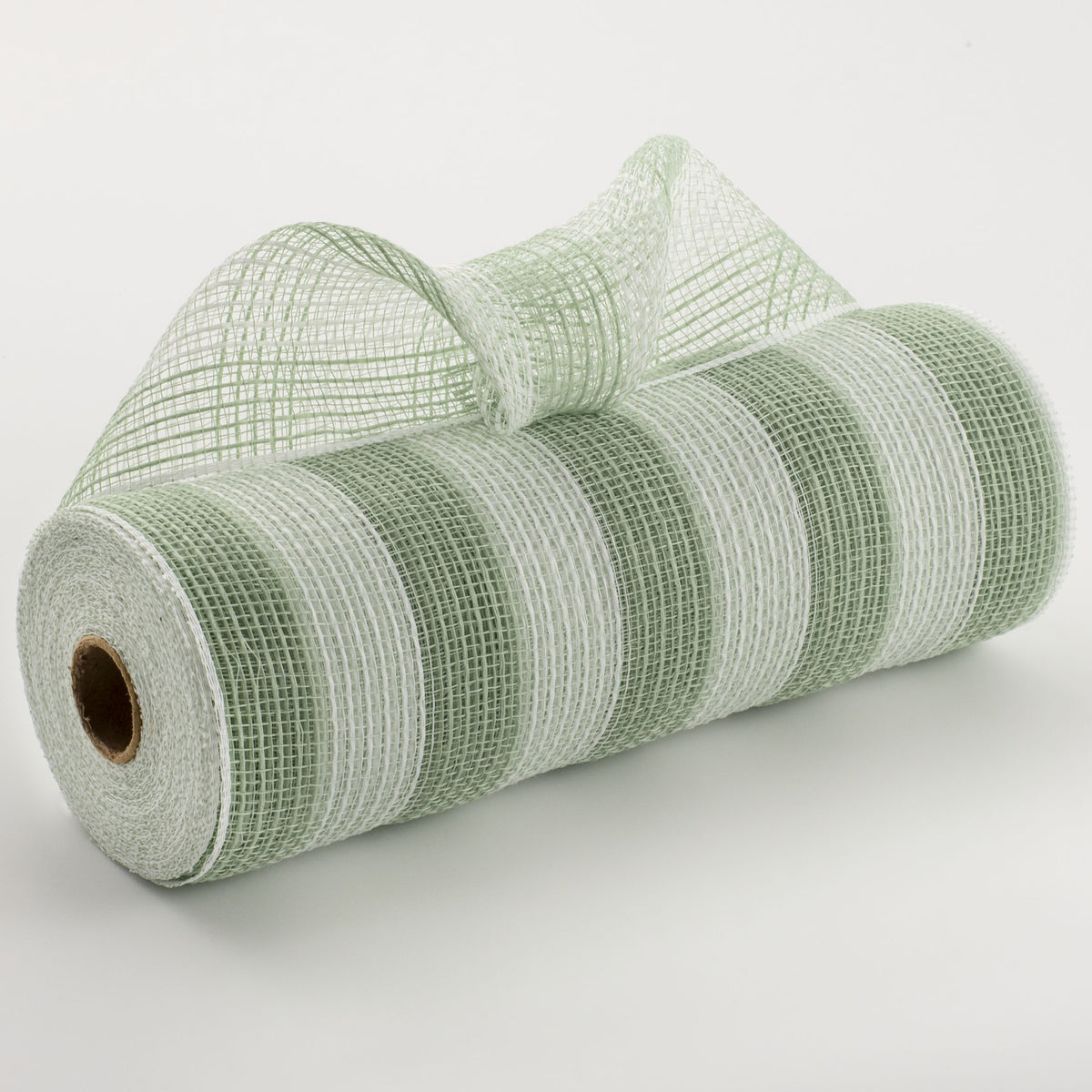 10" Thin Stripe Fabric Mesh: Sage Green & White Item Number: RY8319R8