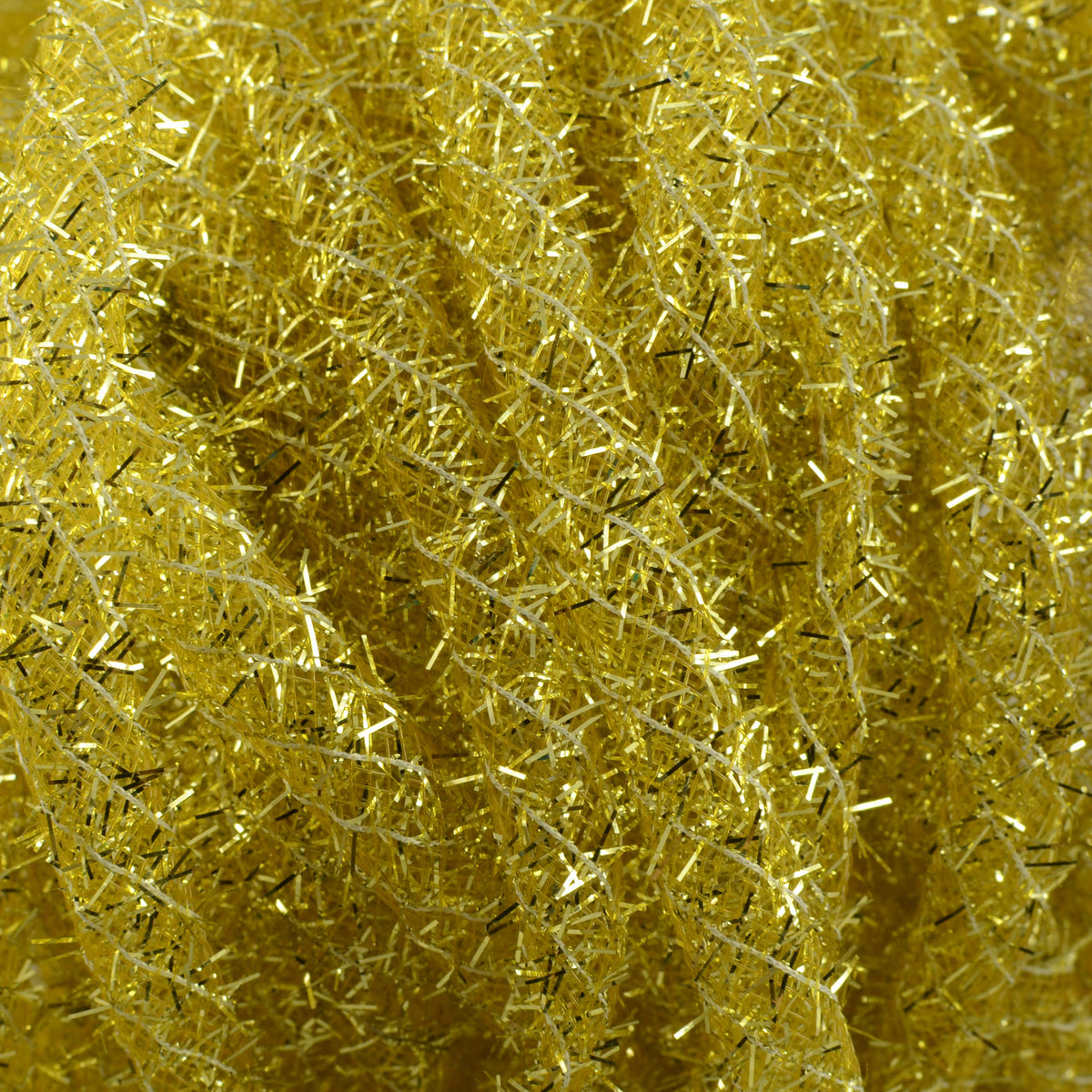Tinsel Flex Tubing Ribbon: Metallic Gold (20 Yards) Lifestyle Photo