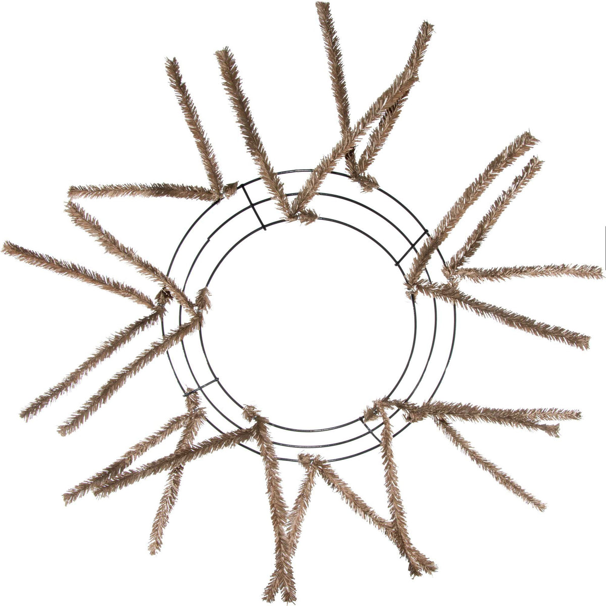 10-20" Tinsel Work Wreath Form: Burlap Item Number: XX1678W4