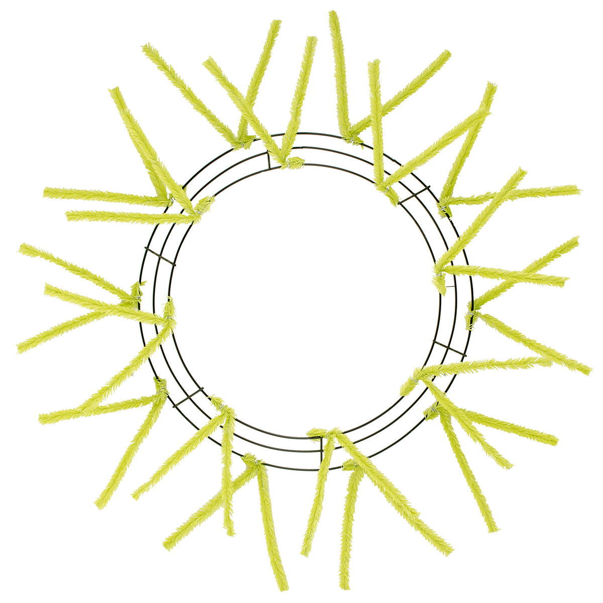 15-24" Tinsel Work Wreath Form: Lime Item Number: XX750437
