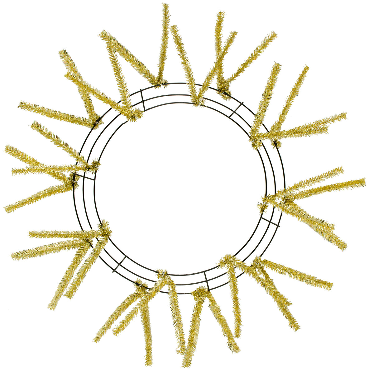 15-24" Tinsel Work Wreath Form: Metallic Gold Item Number: XX751108
