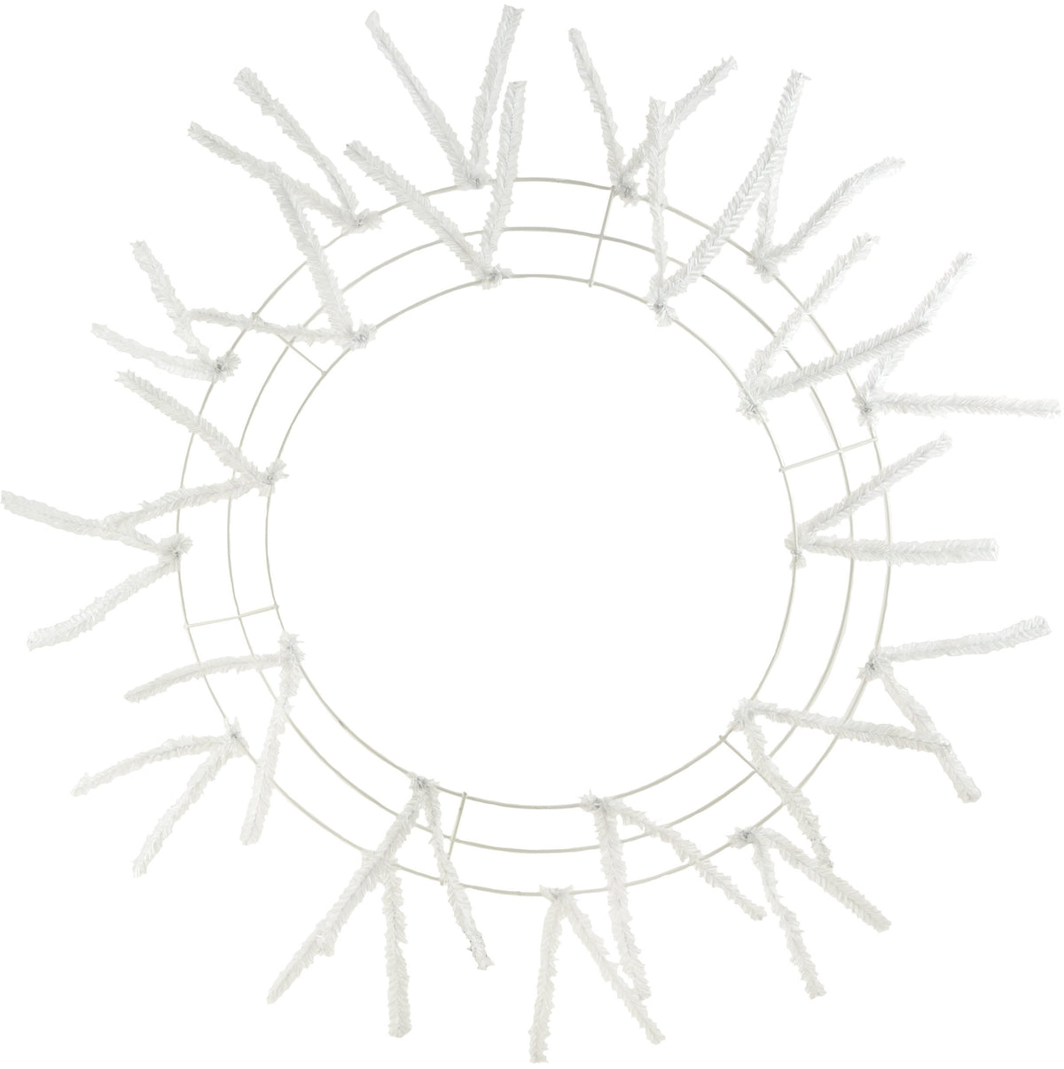 20-30" Tinsel Work Wreath Form: White Item Number: XX750627