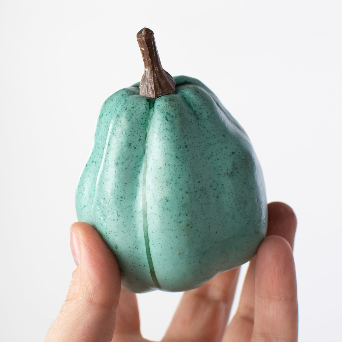 1.75" to 3.75" Assorted Artificial Pumpkins: Teal & Navy Fall (12) detail photo 5