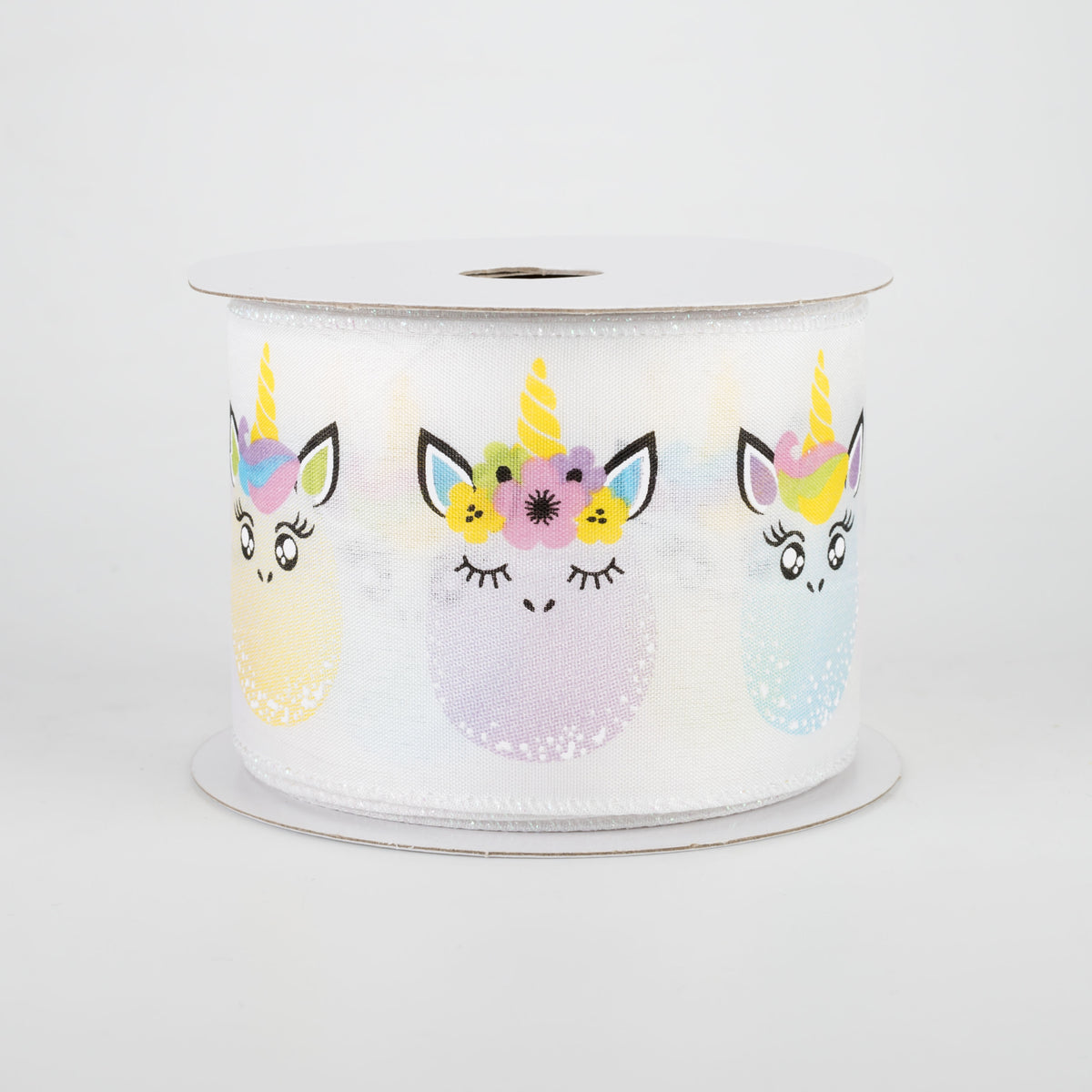 2.5" Unicorn Easter Eggs Satin Ribbon (10 Yards) Item Number: 31006-40-01
