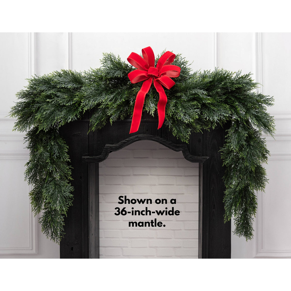 8' UV Protect Cedar Swag Garland Lifestyle Photo