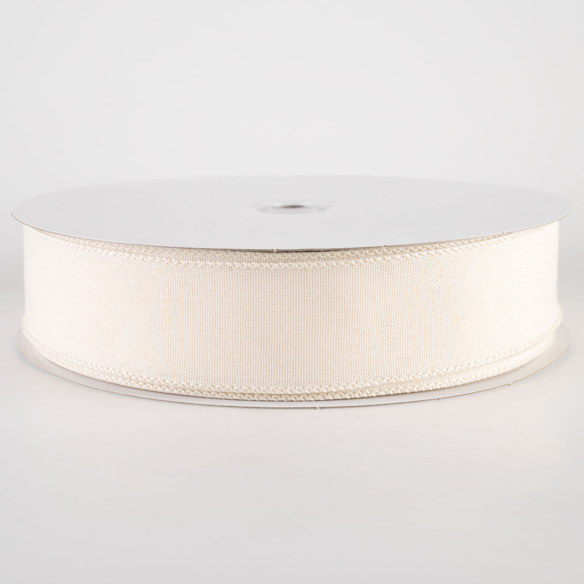 1.5" Value Faux Burlap Ribbon: Cream (50 Yards)