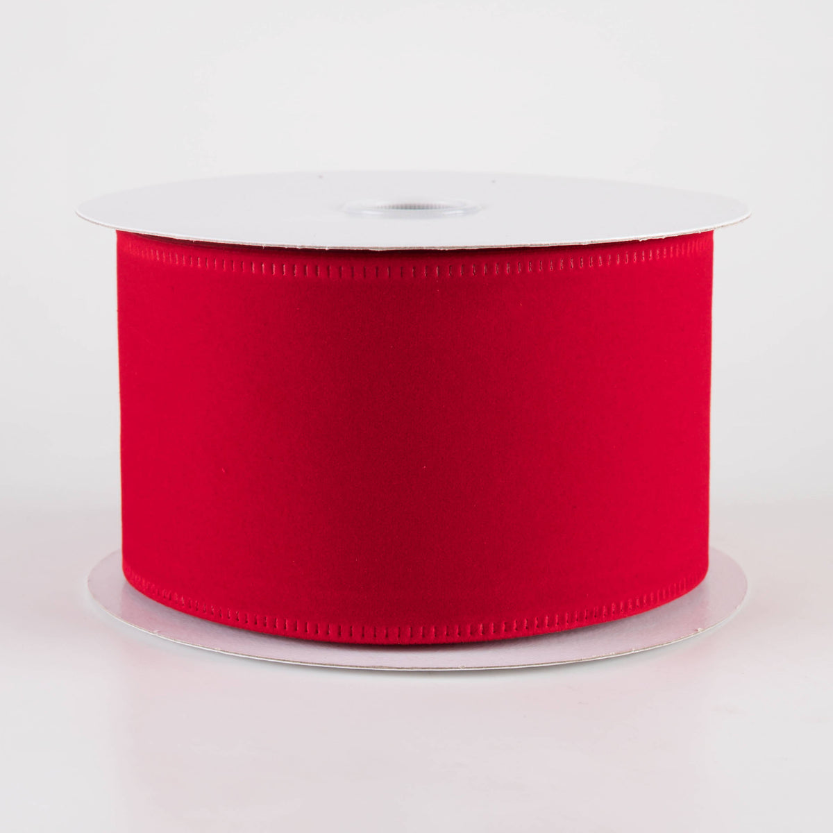 2.5" Value Velvet Ribbon: Bright Red (10 Yards) Item Number: 131840-13