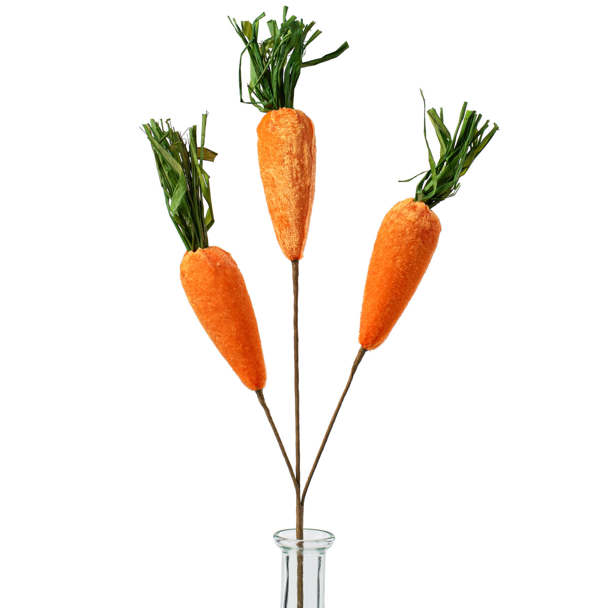 18" Velvet Carrot Spray Item Number: HE4180