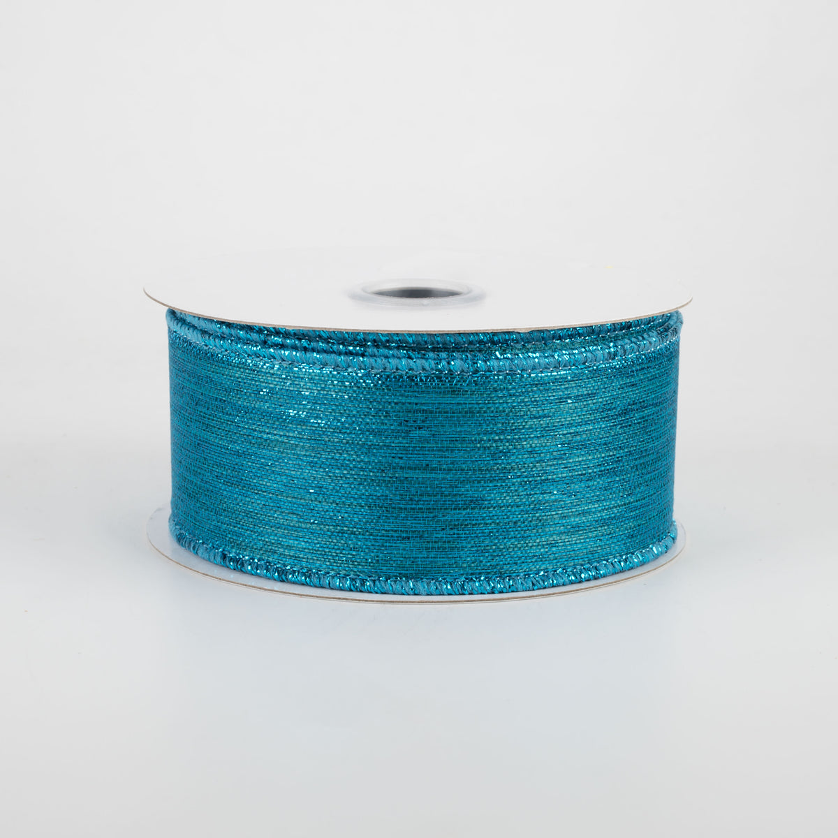 1.5" Vertical Metallic Stripe Ribbon: Peacock (10 Yards)
