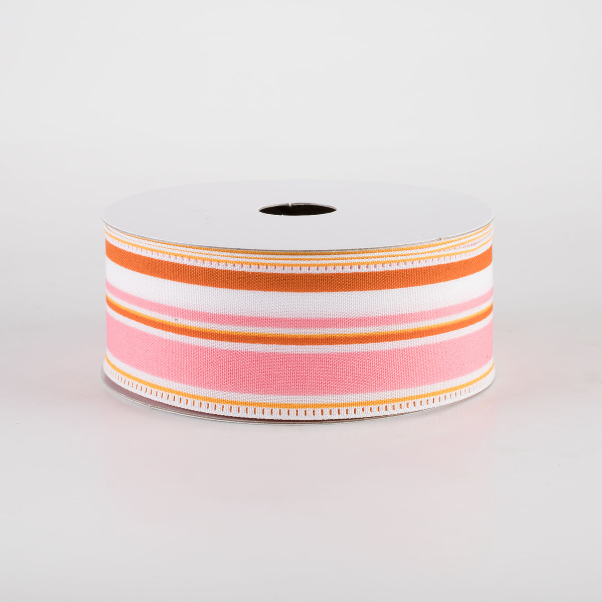 1.5" Vertical Stripes Ribbon: Pink, Orange & Rust (10 Yards) Item Number: 65431-09-03