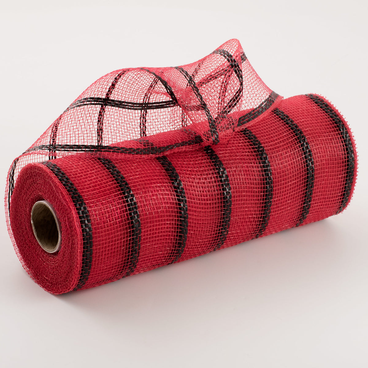 10" Vertical Wide Stripe Mesh: Red & Black Item Number: RE8903W8