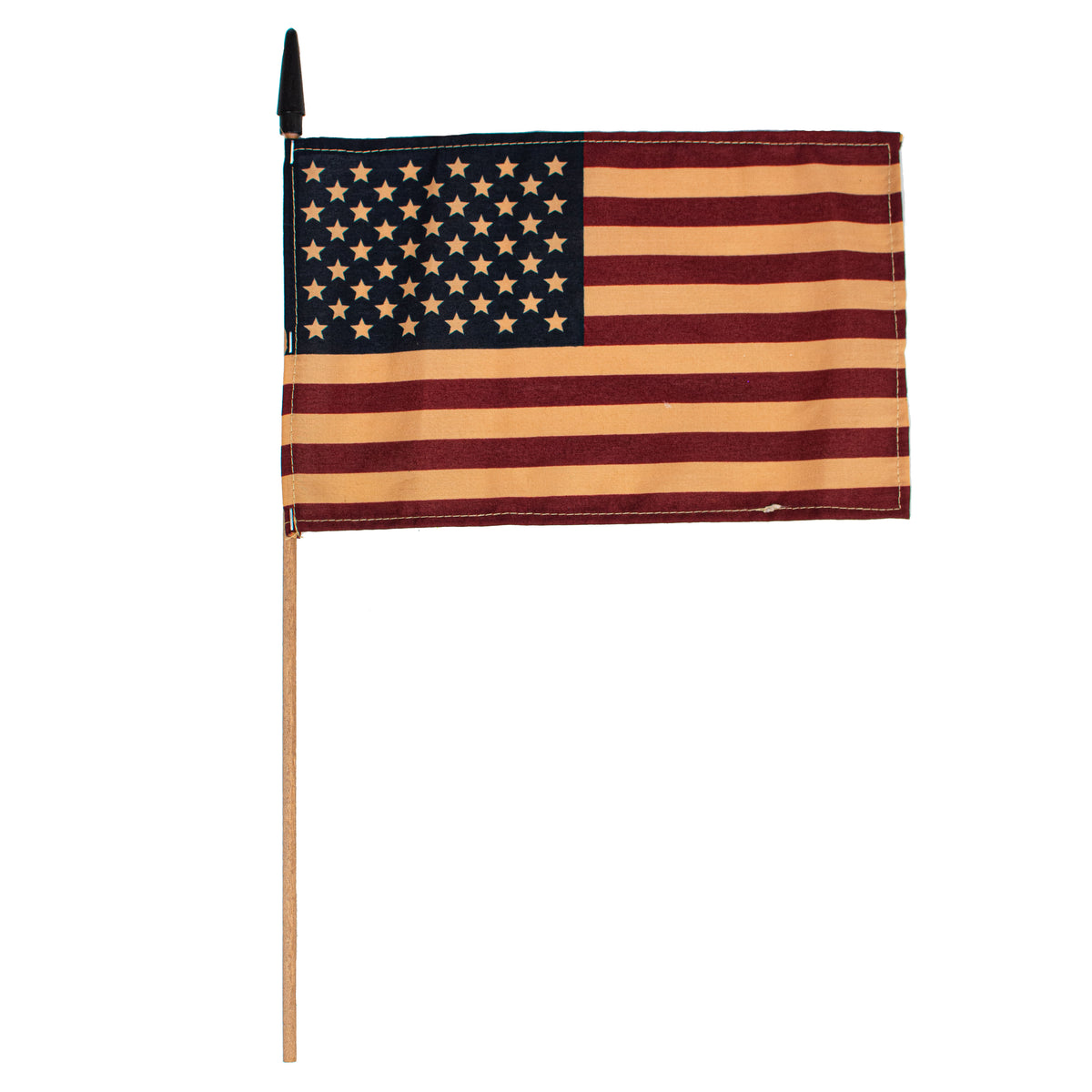 10" Vintage Primitive American Flag Item Number: 110745