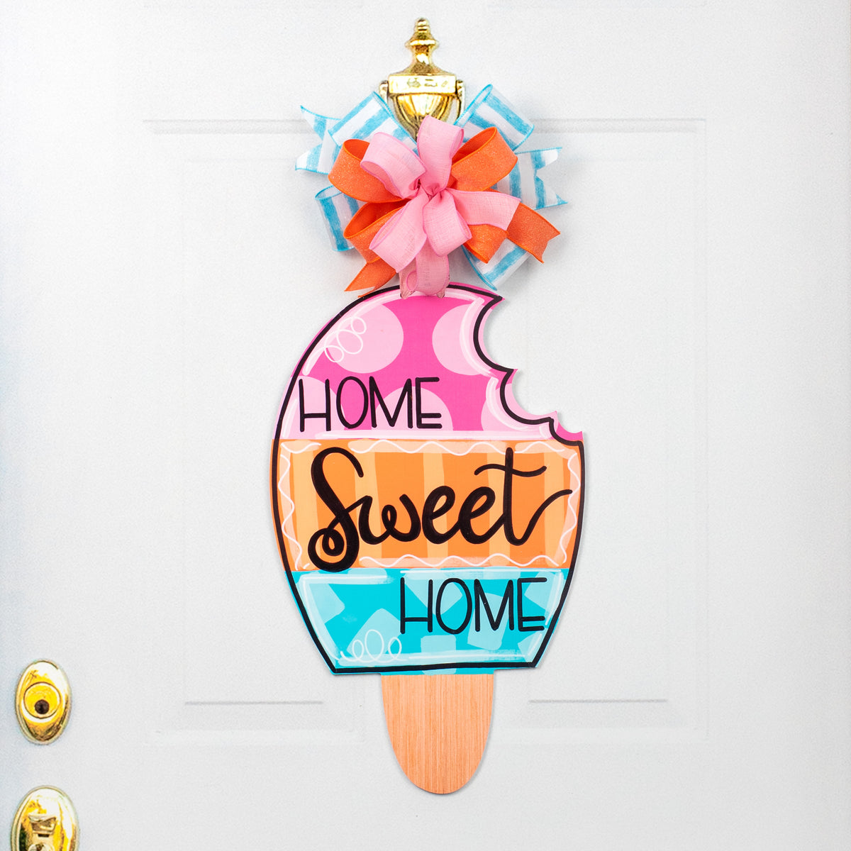 21" Waterproof Door Hanger: Home Sweet Home Popsicle Lifestyle Photo