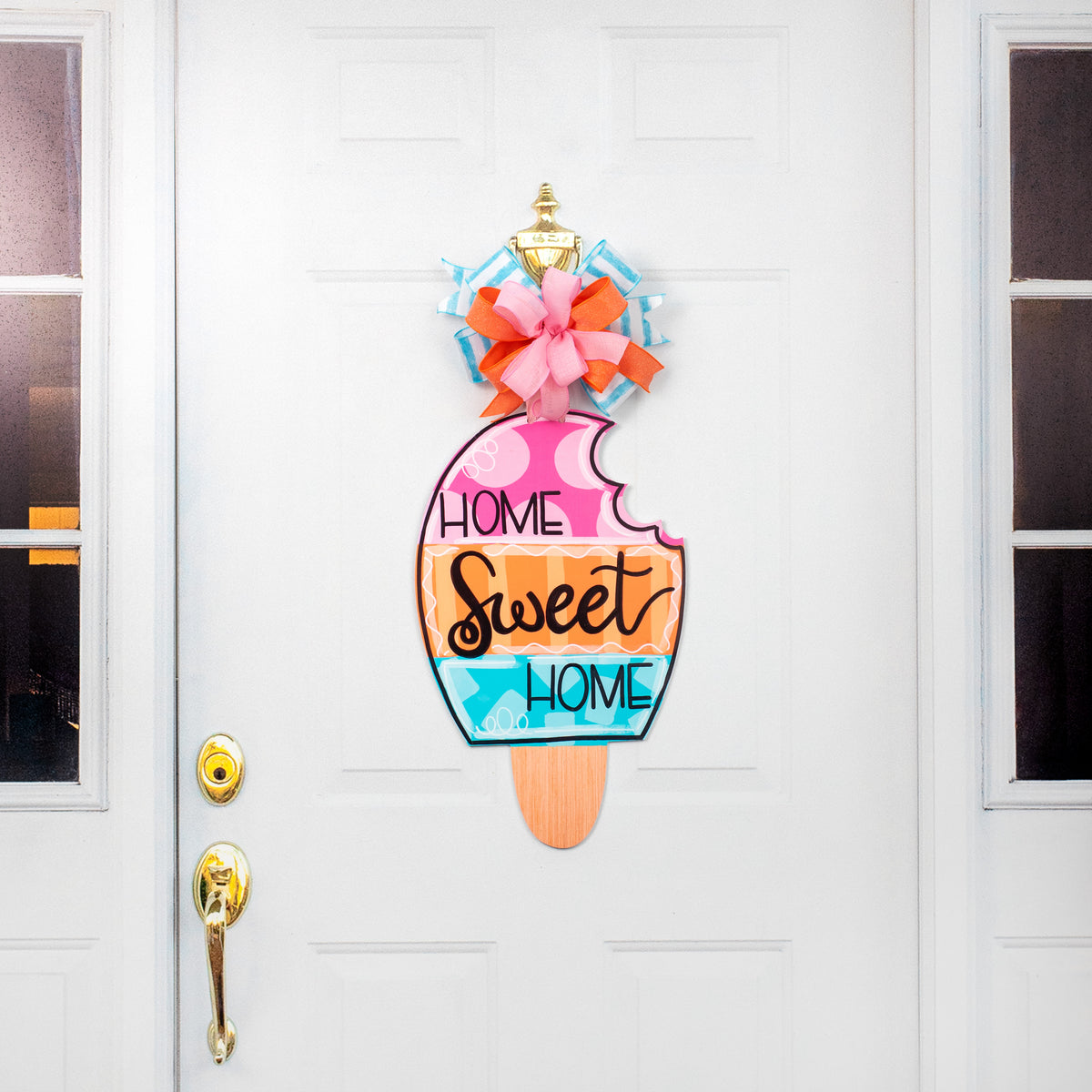 21" Waterproof Door Hanger: Home Sweet Home Popsicle detail photo 4