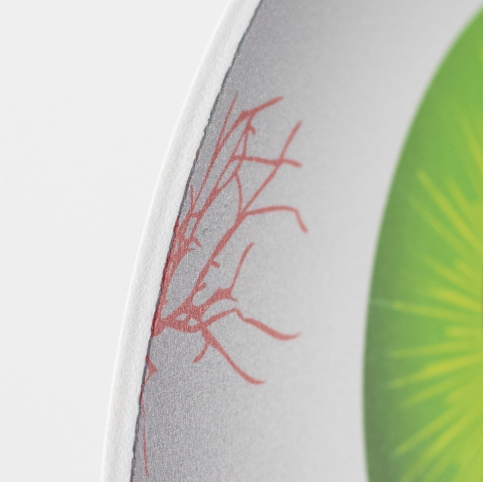 6" Waterproof Accent: Flat Green Eyeball detail photo 3