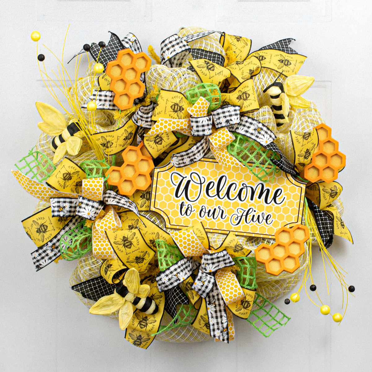 12" Waterproof Sign: Welcome to our Hive Lifestyle Photo