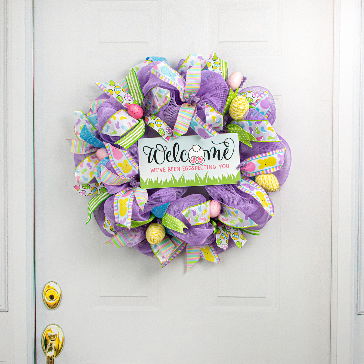 12" Waterproof Sign: We've Been EGGspecting You Lifestyle Photo