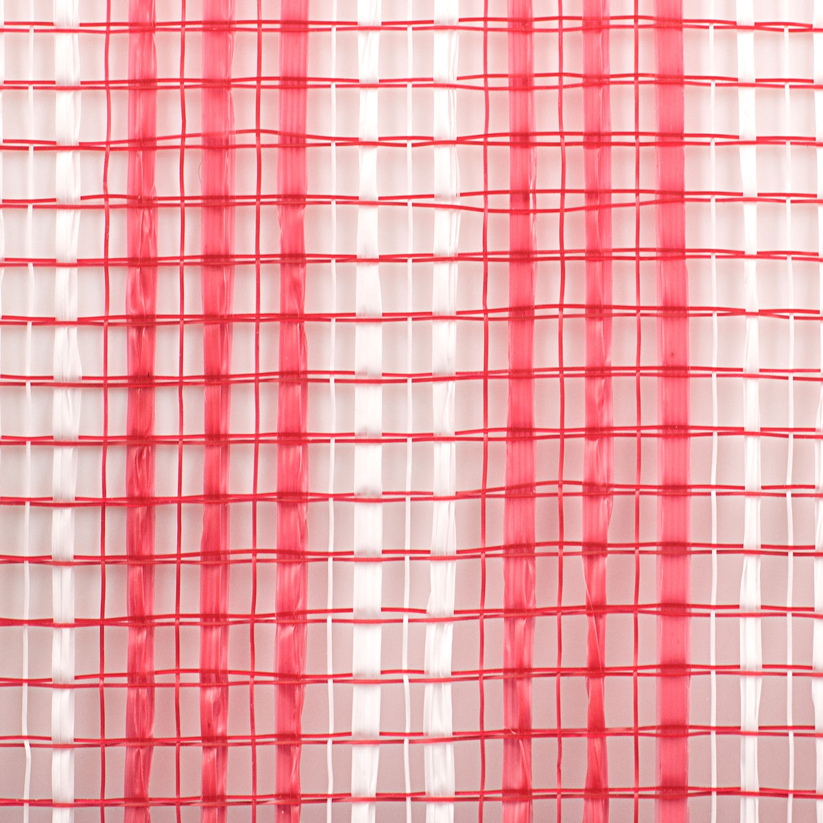 10" Wide Strip Mesh: Red & White detail photo 3