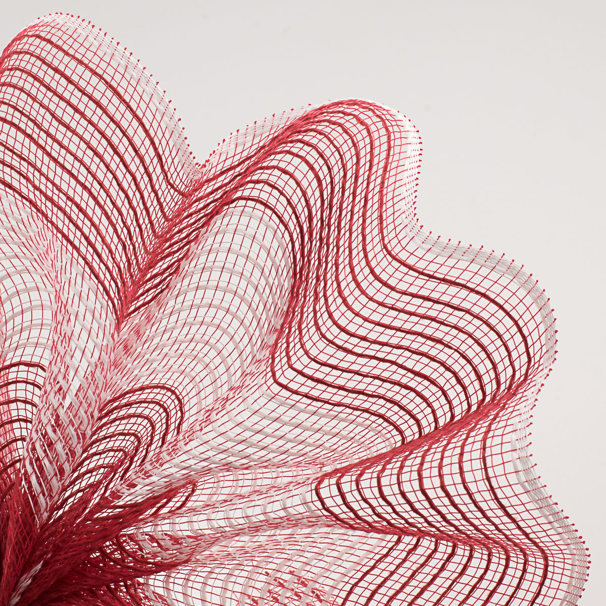 10" Wide Stripe Fabric Mesh: Red & White Lifestyle Photo